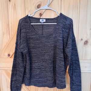 Old Navy Charcoal Knit Sweater